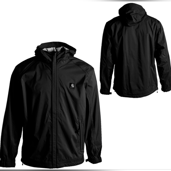 Carhartt Acadia Olive Hooded Windbreaker Rain Jacket Size L NWOT MSRP $104.99 - Picture 2 of 11